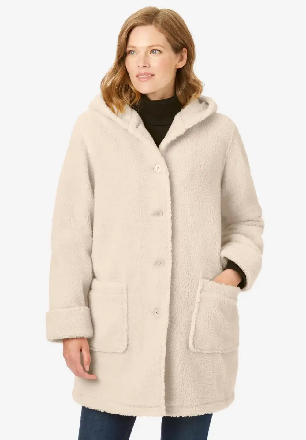 Hooded Berber Fleece Jacket