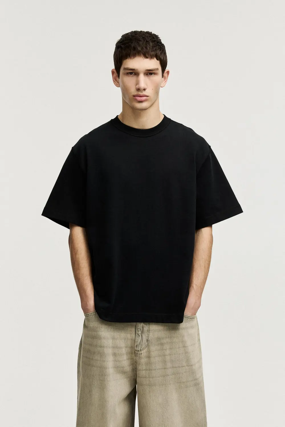 Soft-touch boxy-fit T-shirt