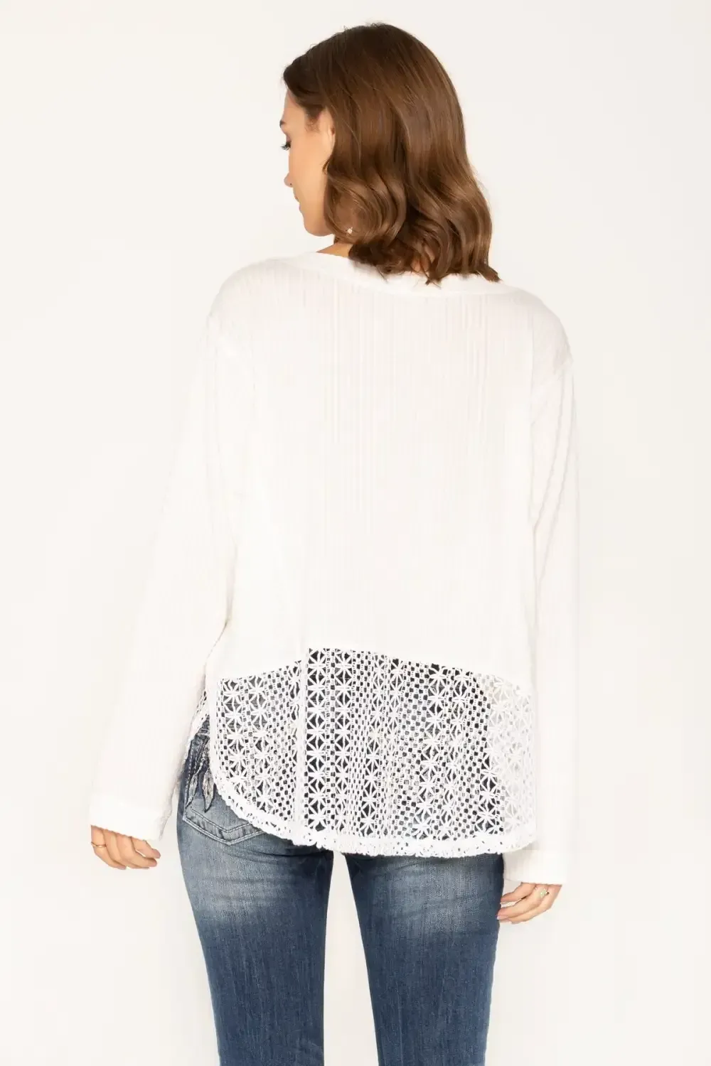 Pearly White Crochet Top