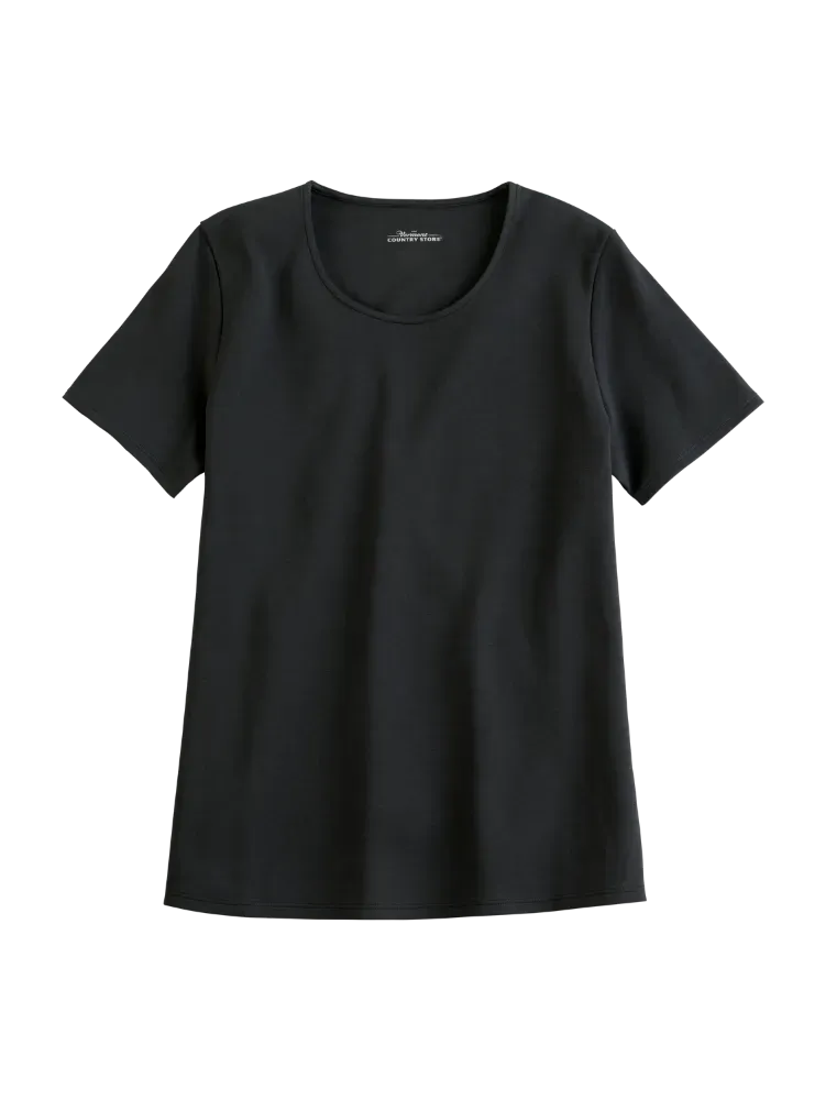 Women's USA Cotton Short-Sleeve Crewneck Tee