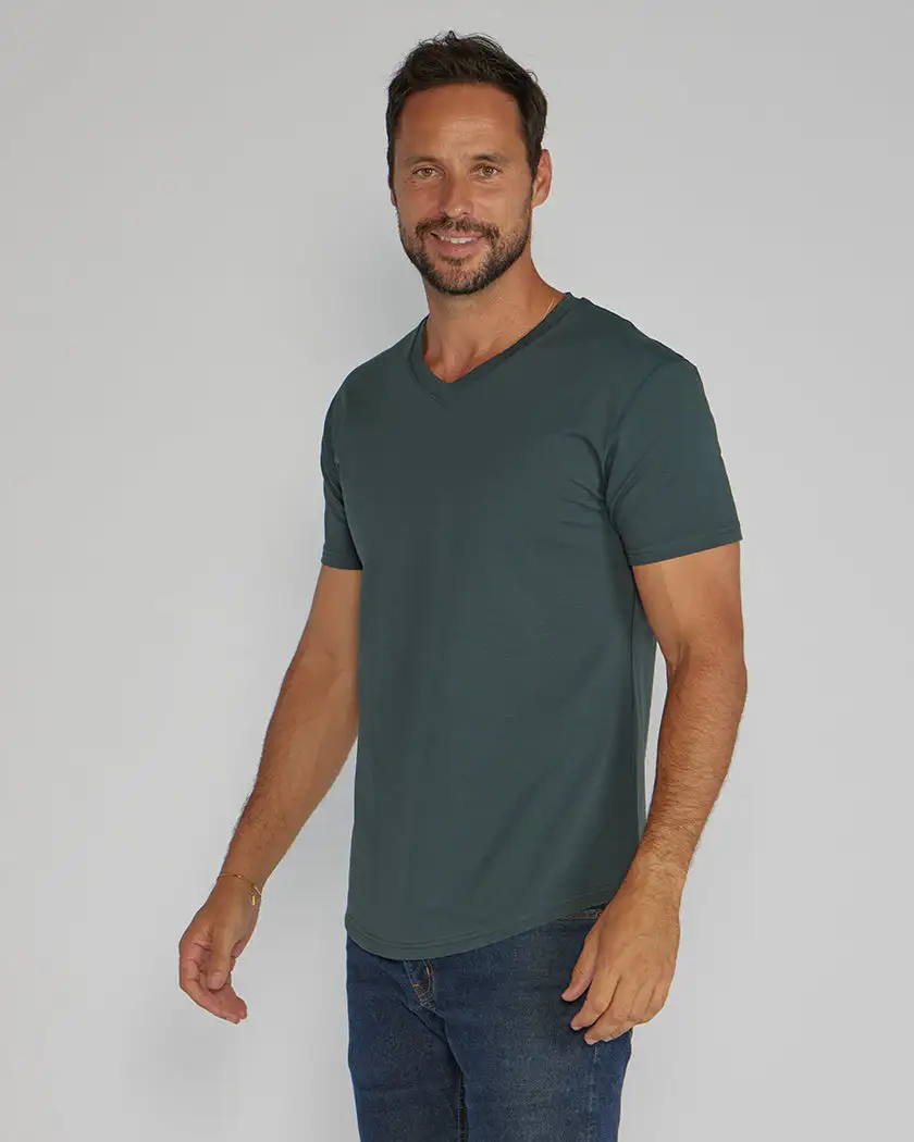Drop-Cut V-Neck: Lux