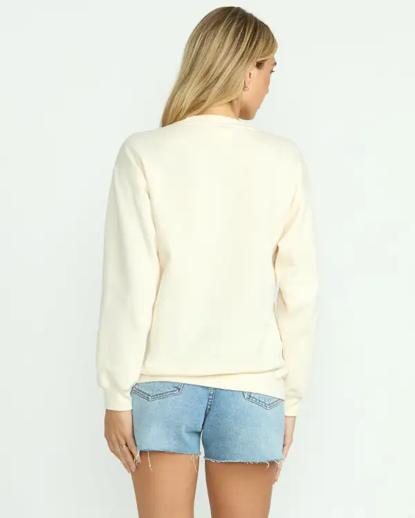 Paradise Awaits Crewneck Sweatshirt - Whitecap