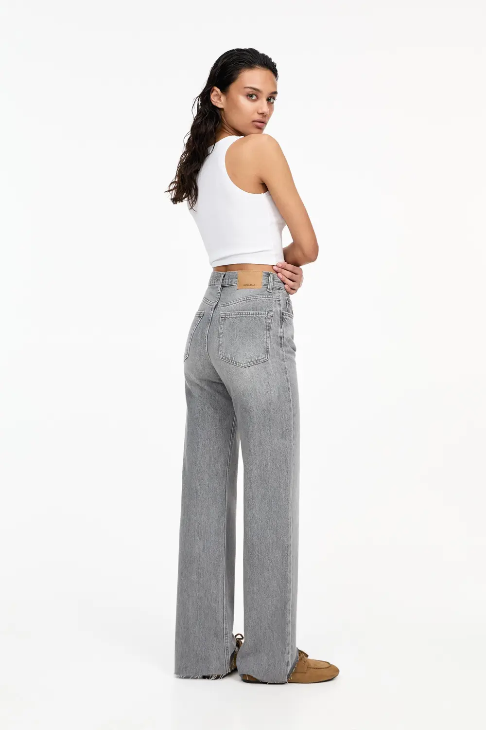 Jeans rectos tiro alto