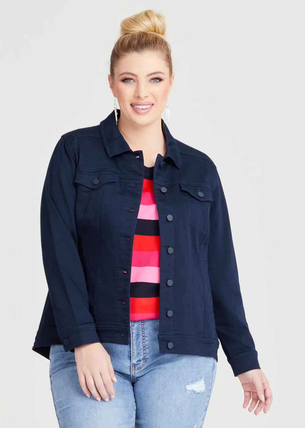 Coloured Best Fit Denim Jacket