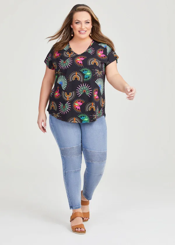 Cotton Tribal Print Top