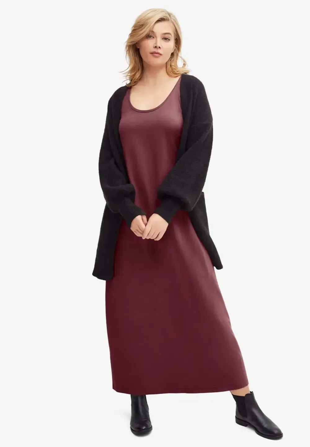 Sleeveless Knit Maxi Dress