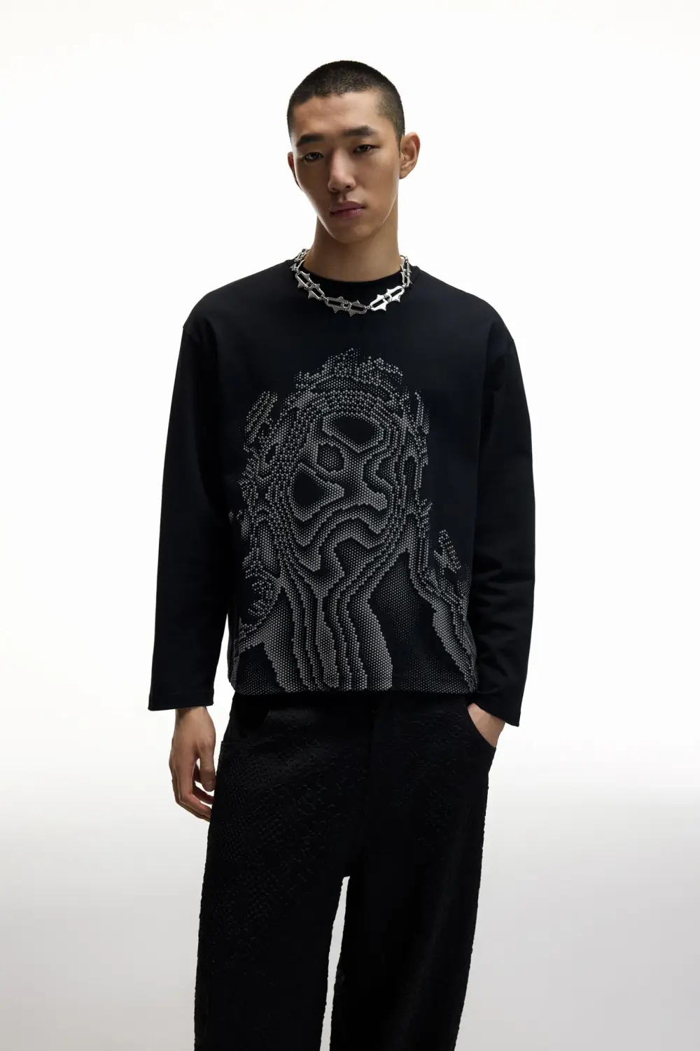 Chet Lo voluminous print T-shirt