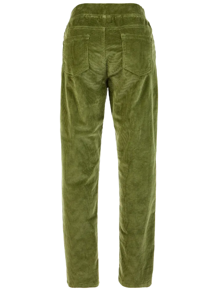 Women's Elastic-Waist Cotton Corduroy Pants