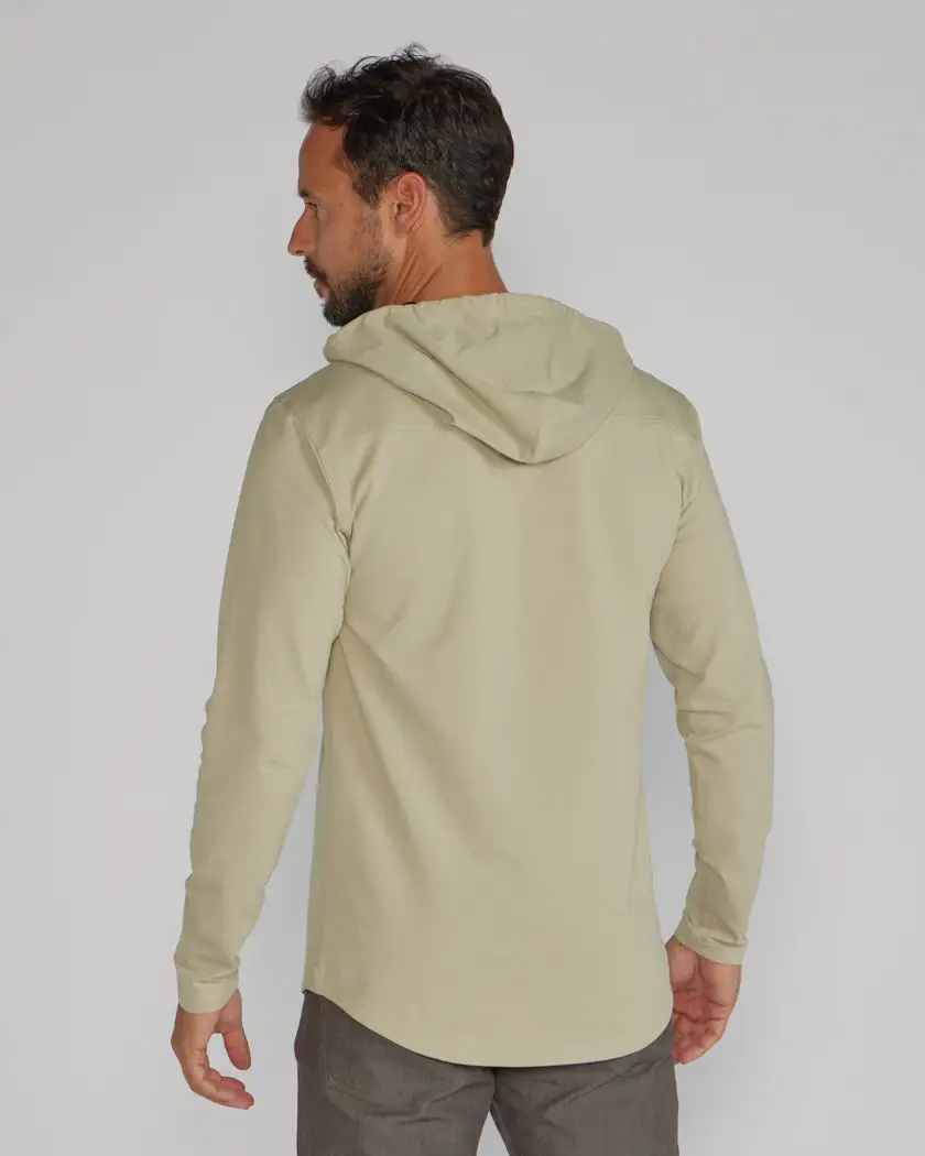 Drop-Cut: Lux Hooded Henley