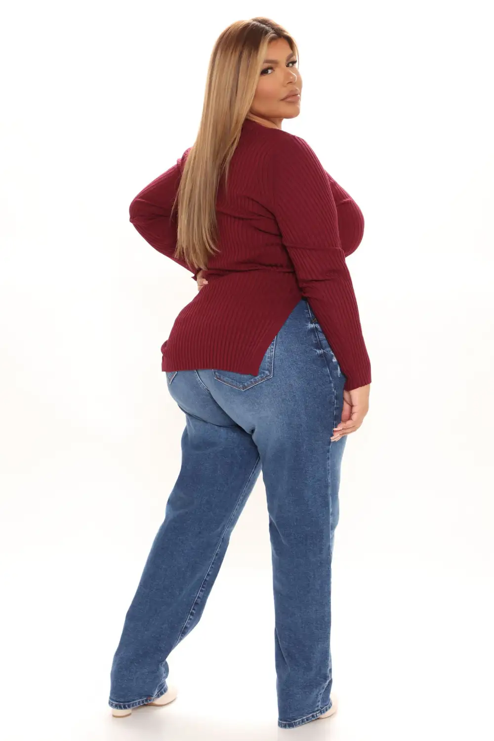 Giving Me The Feels Sweater - Burgundy