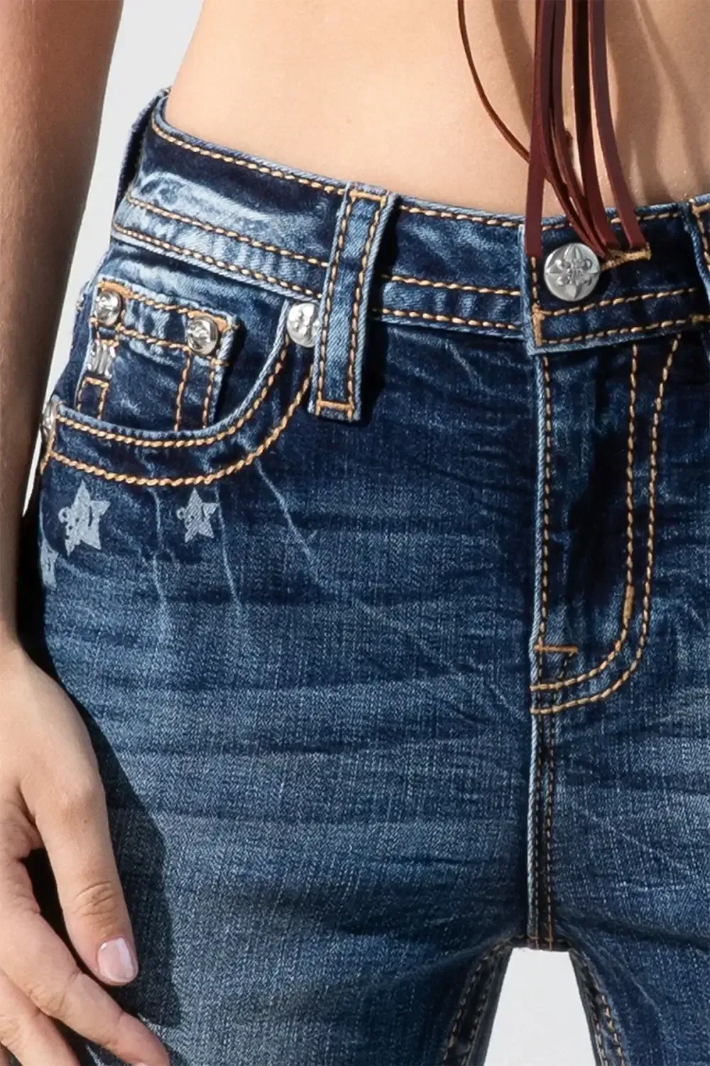 Stars n Stripes High Rise Flare Jeans