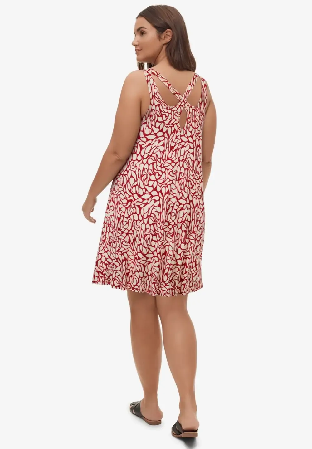 Crossover Back Tank Dress