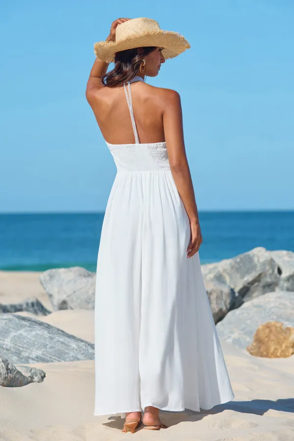 Everlasting Charm White Midi Dress