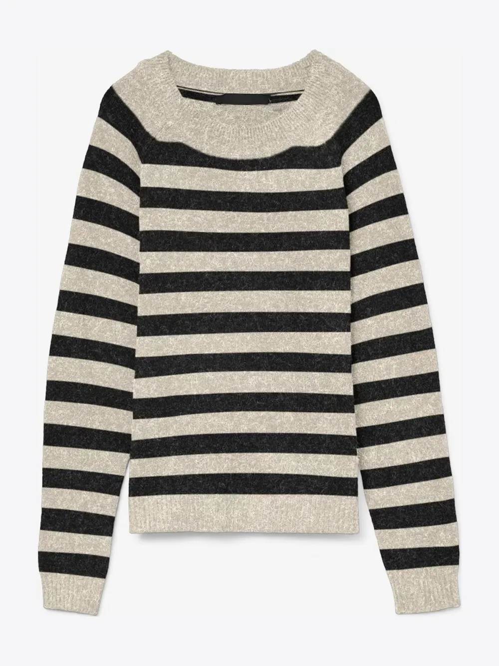 Striped Crew Neck Long Sleeve Sweaters