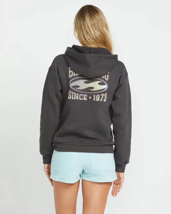 Nice Vibes Po Hoodie - Off Black