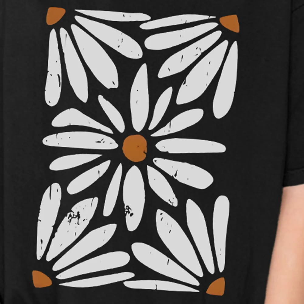 Round Neck Bohemian Print Women's Short Sleeve T-Shirt
