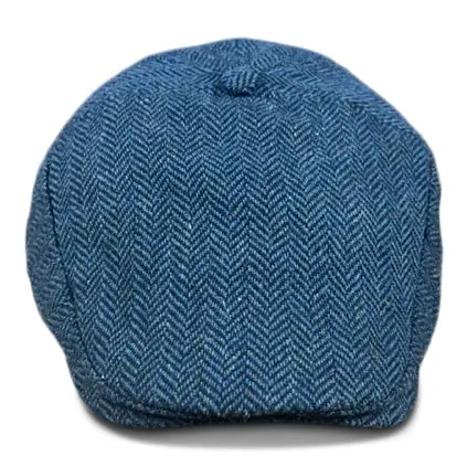 The Original 5-Panel Boston Scally Cap - Patriot Blue Herringbone