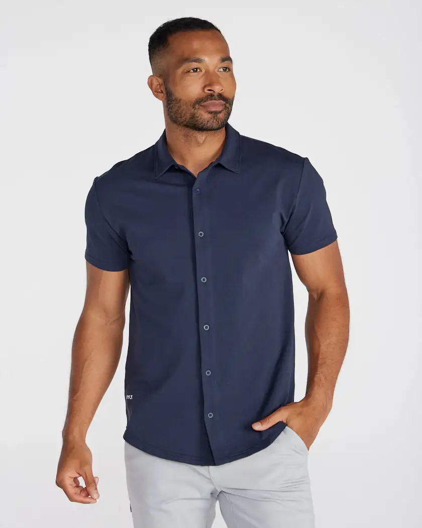 Lux Short Sleeve Button Down