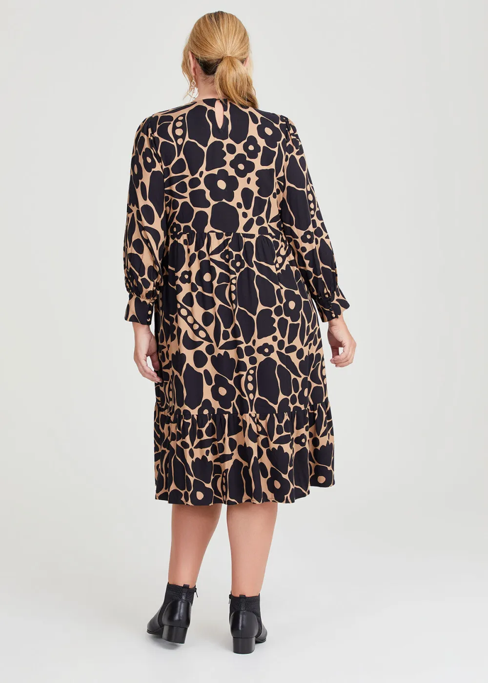 Natural Abstract Botanical Dress