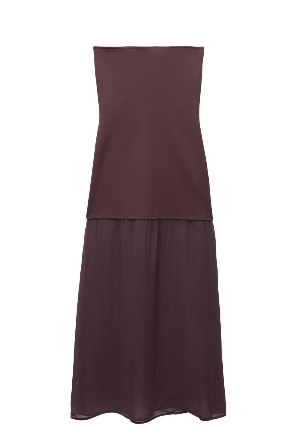 Vestido midi doble tejido