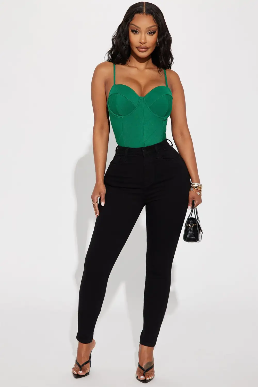 Tall Harper High Rise Stretch Skinny Jeans - Black