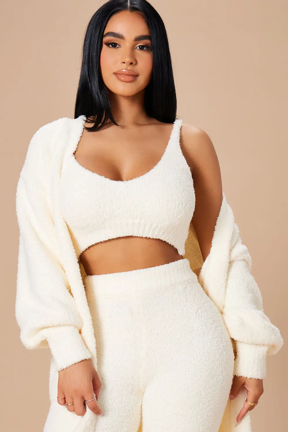 Living In It 3 Piece Legging Set - Ivory