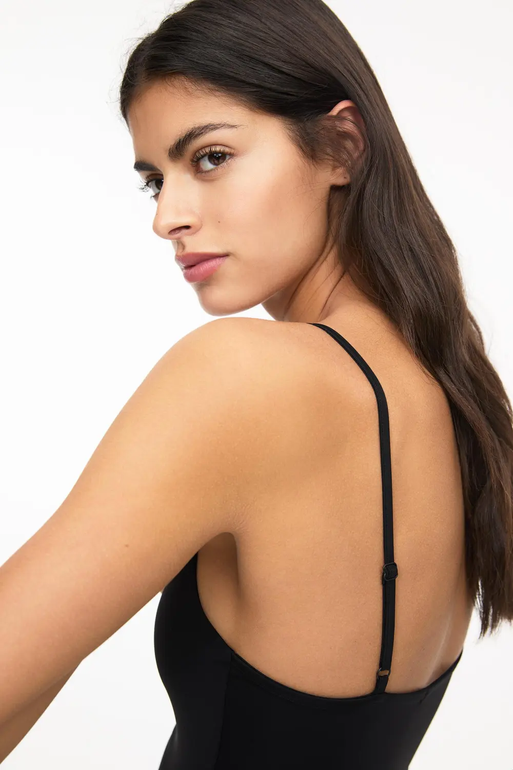 Vestido midi poliamida