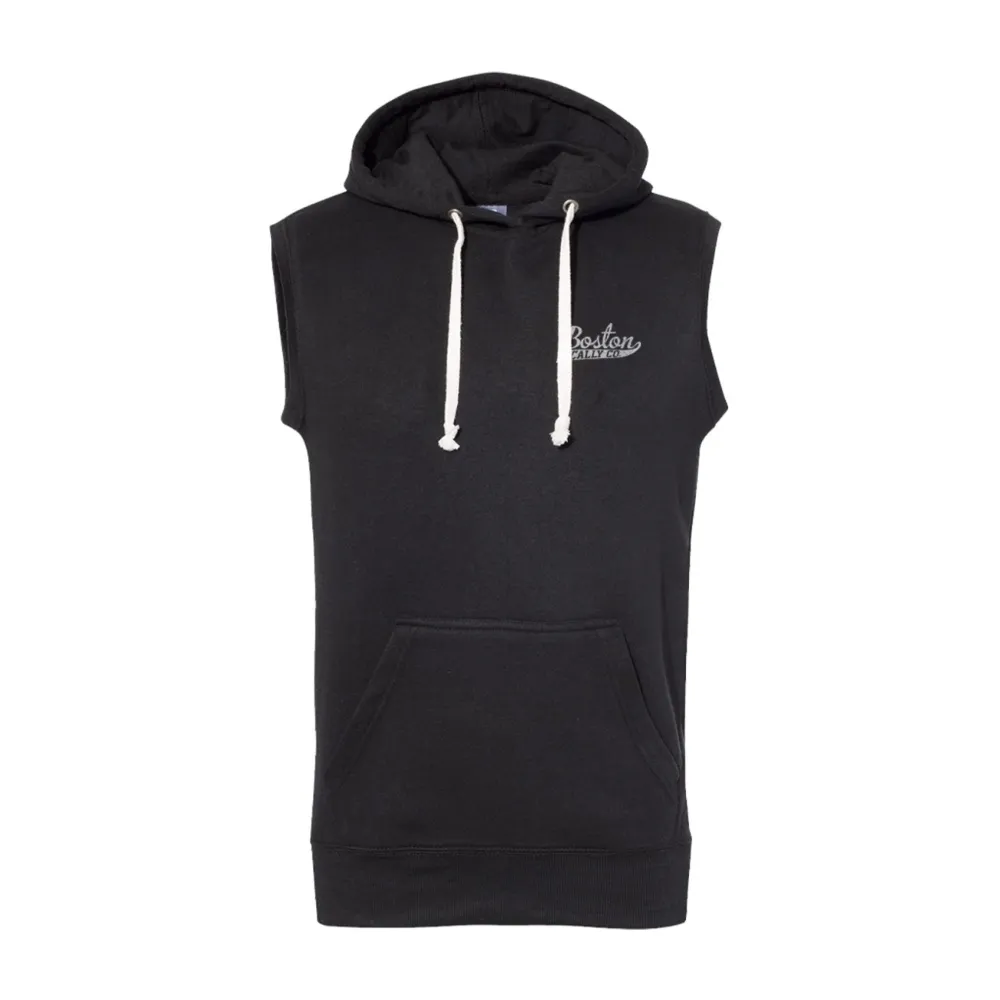 Boston Scally The Rocky Marciano Sleeveless Hoodie - Black