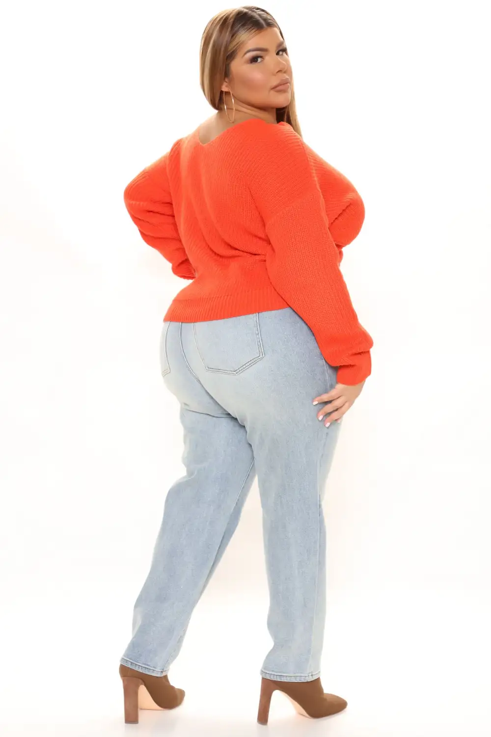 Falls Favorite Girl Sweater II - Orange