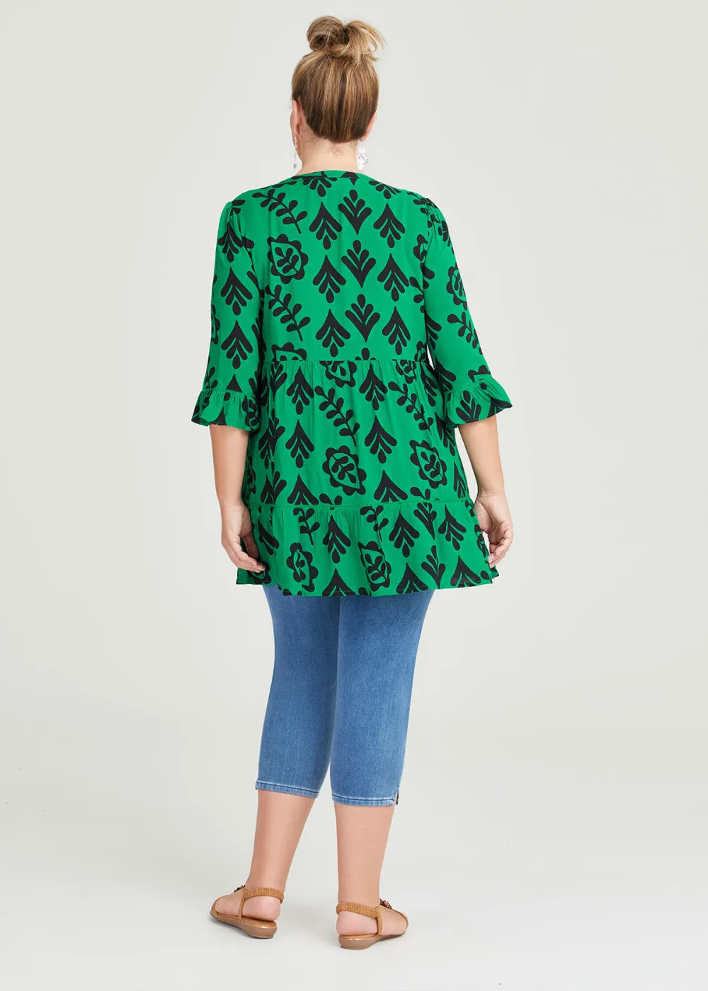 Natural Graphic Print Tunic