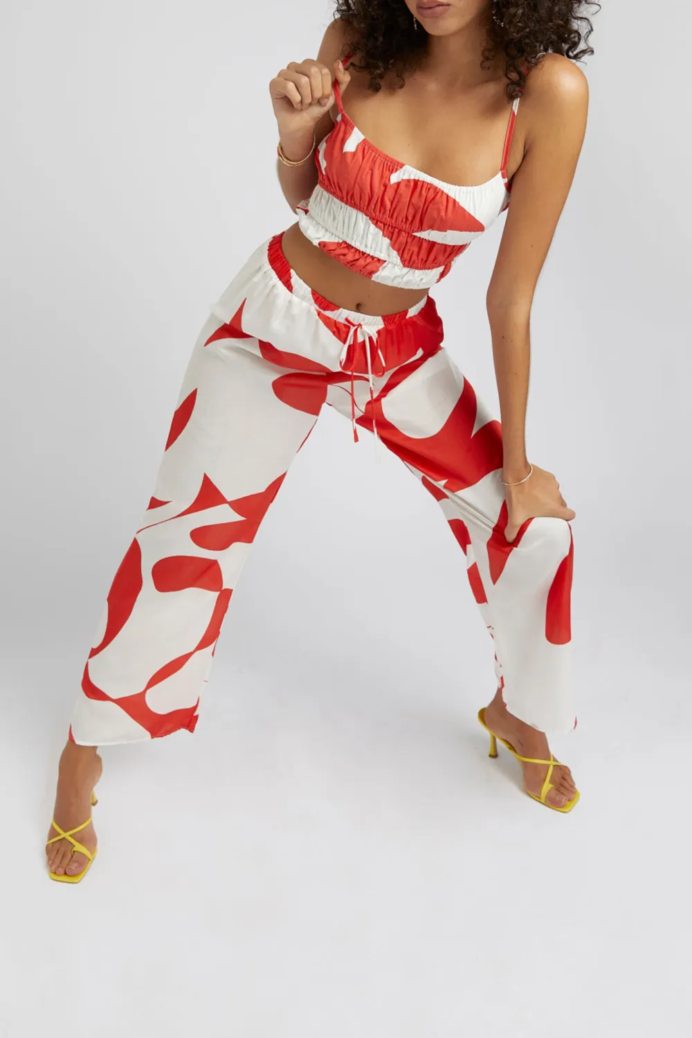 Comfortable Loose Drawstring Straight  Pants