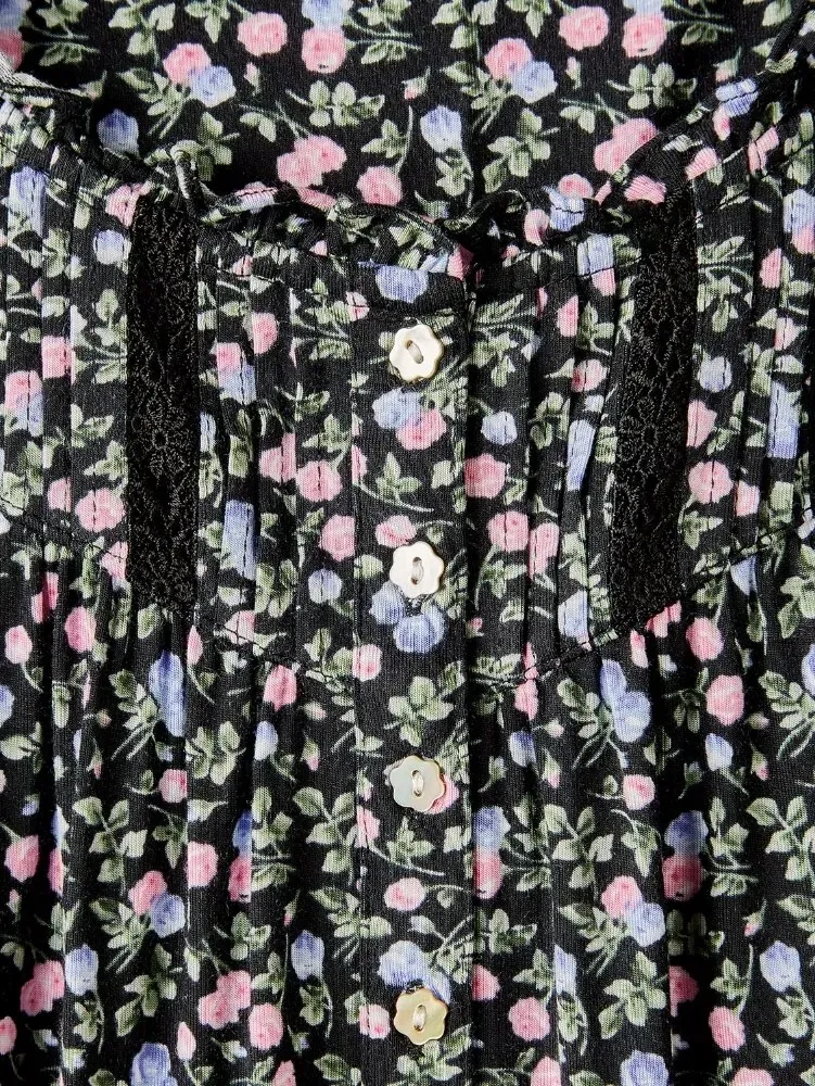 Eileen West Midnight Blossoms Modal Nightgown