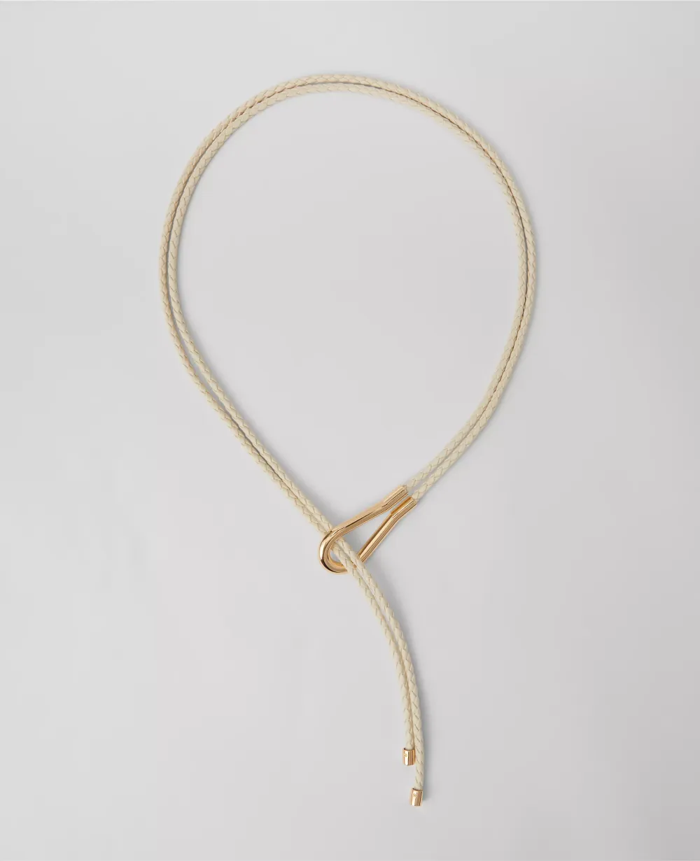 Metal Loop Braided Wrap Belt