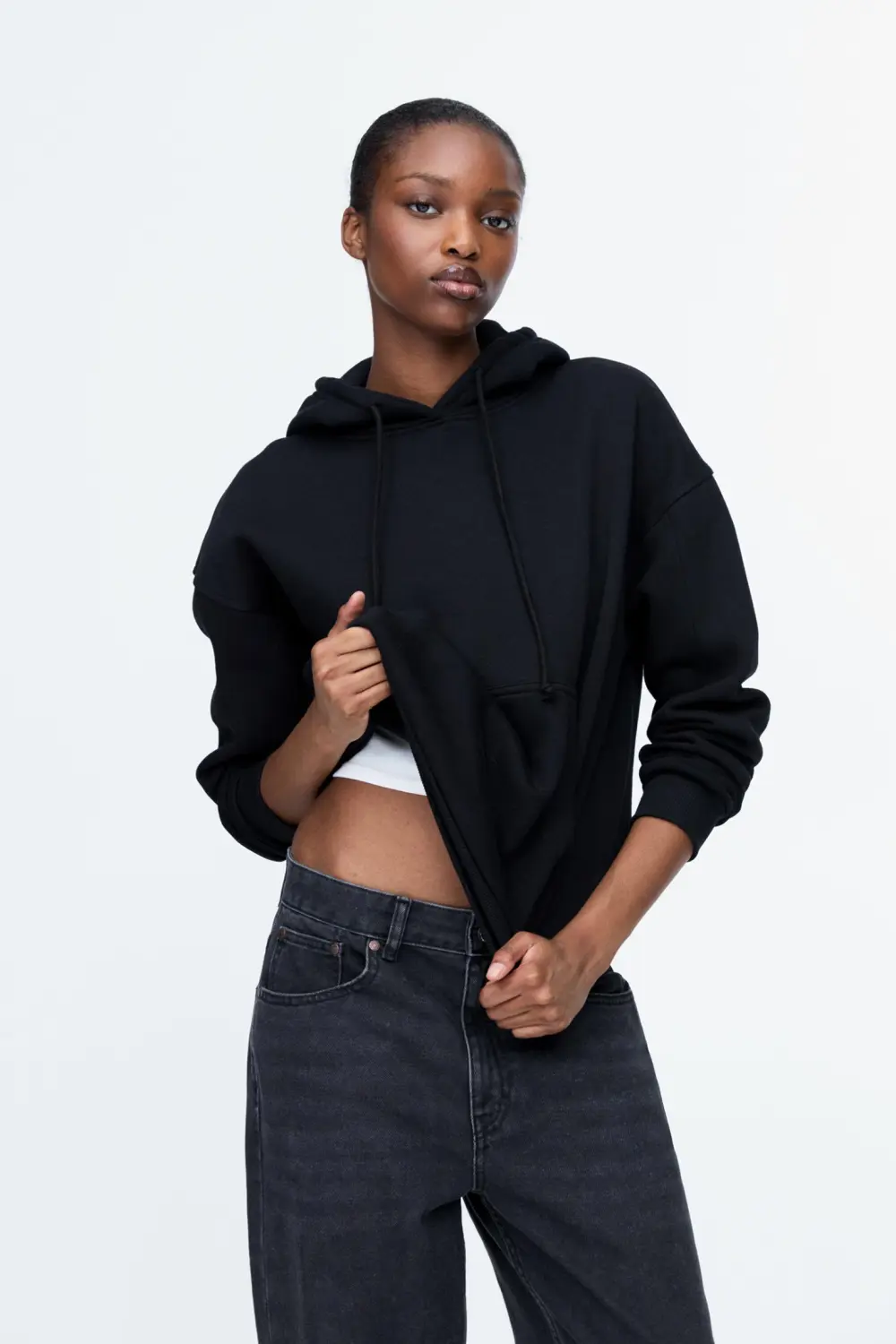 Sudadera básica capucha
