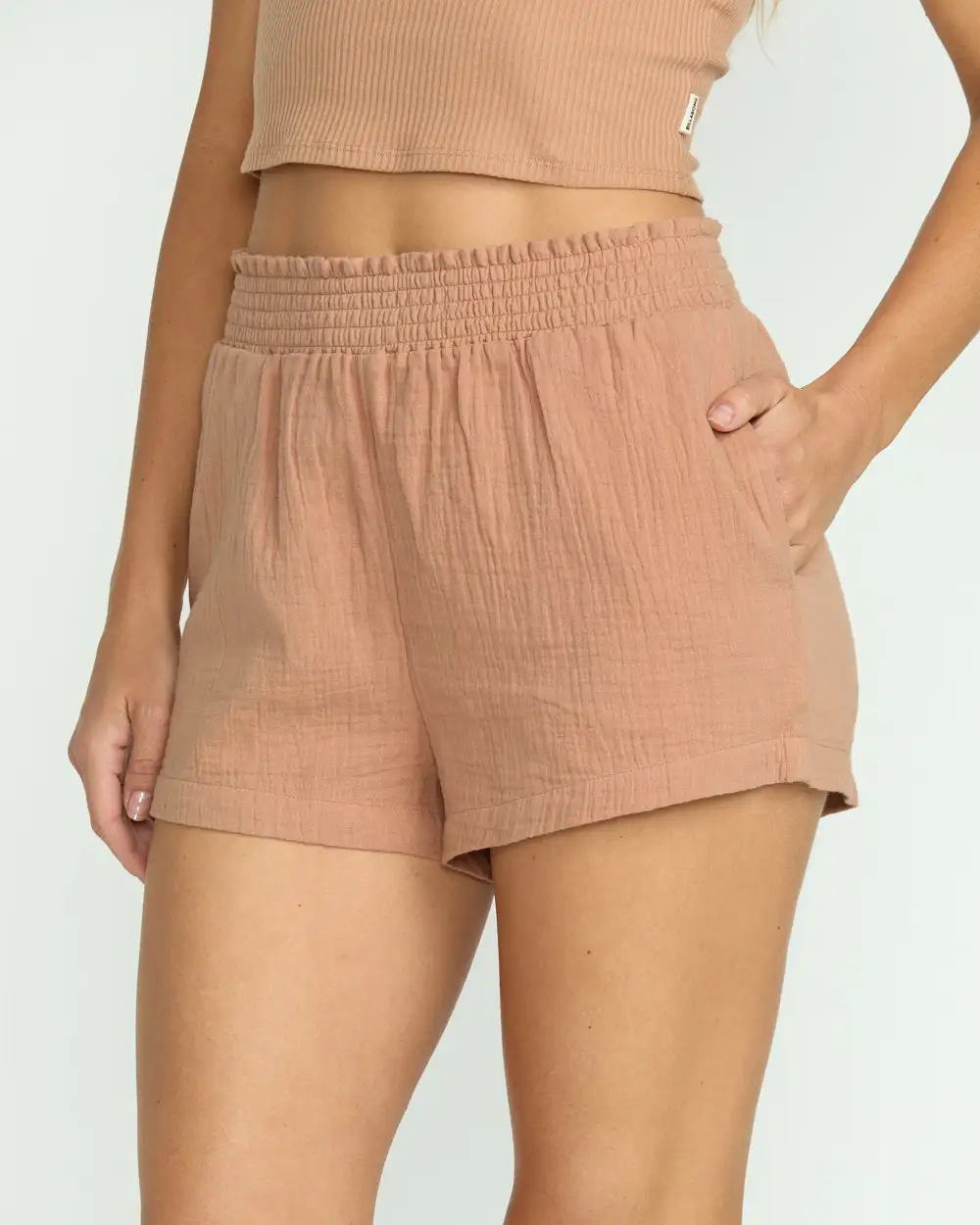 In The Waves Short - Rose Brown