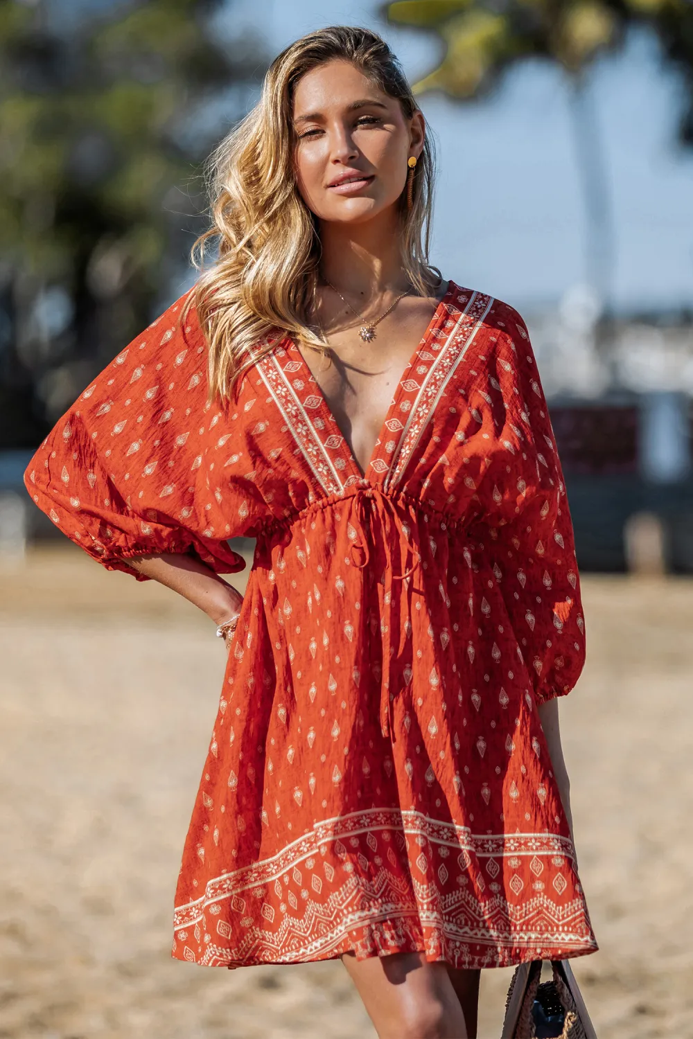 Boho Heat Paisley Mini Dress