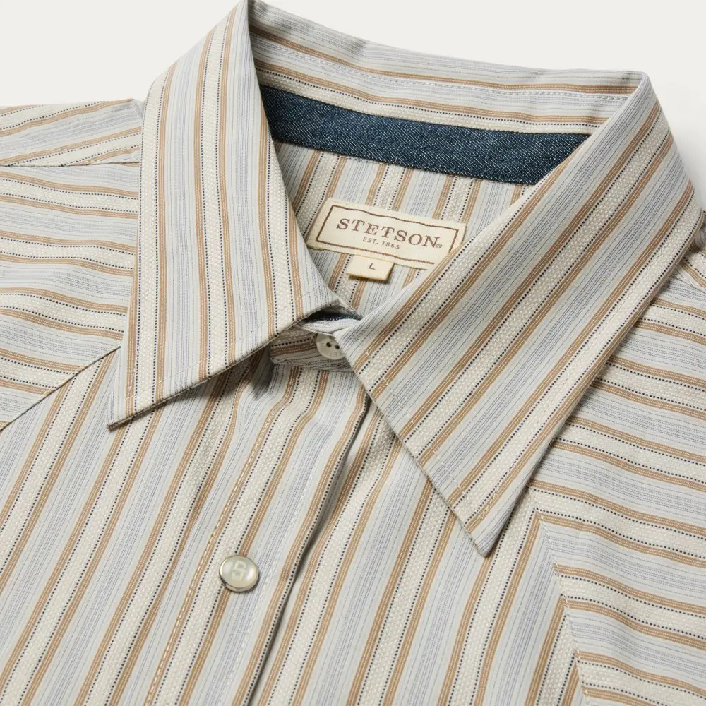 Ticking Stripe Western Shirt