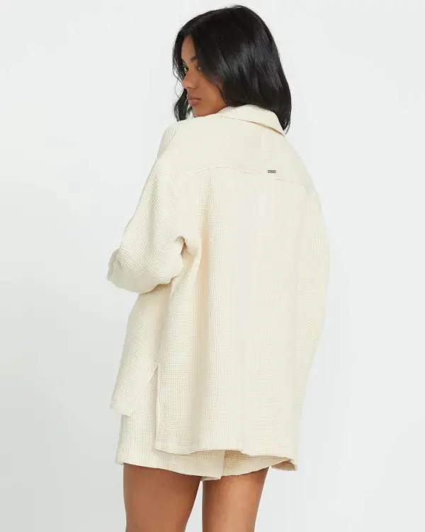 So Cozy Shacket - Dove