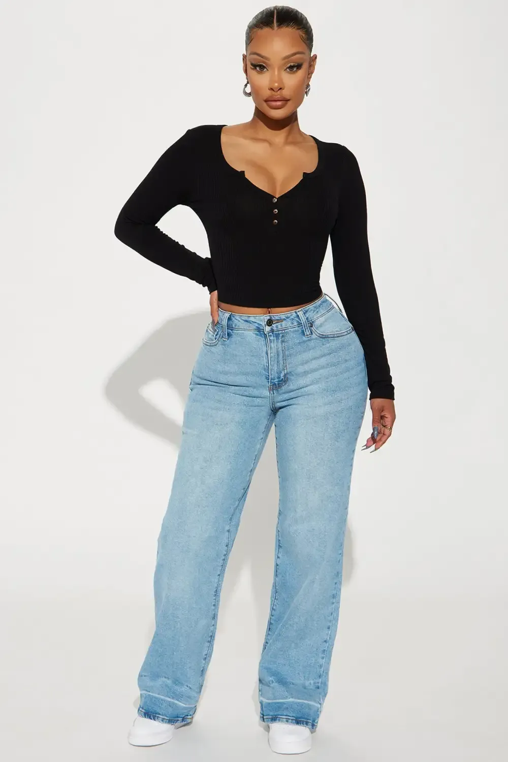 For Life Stretch Straight Leg Jeans - Light Wash