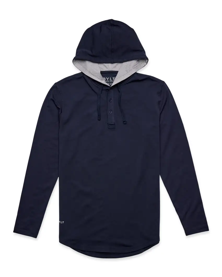 Drop-Cut: Lux Hooded Henley
