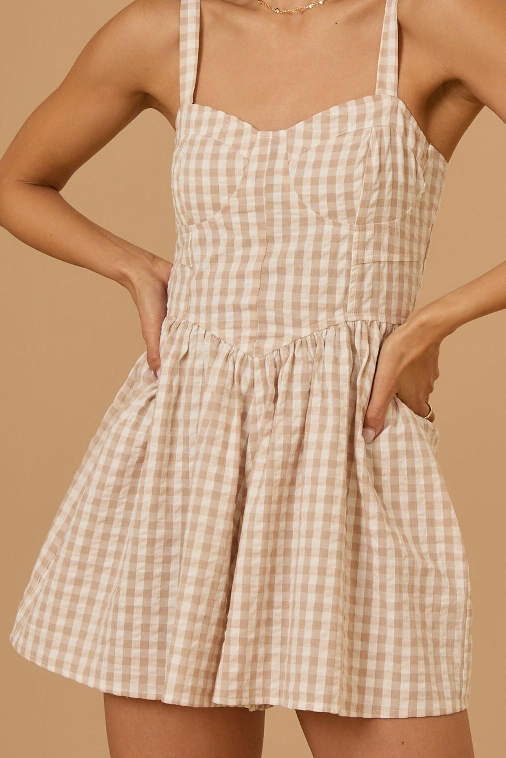 Gingham Romper