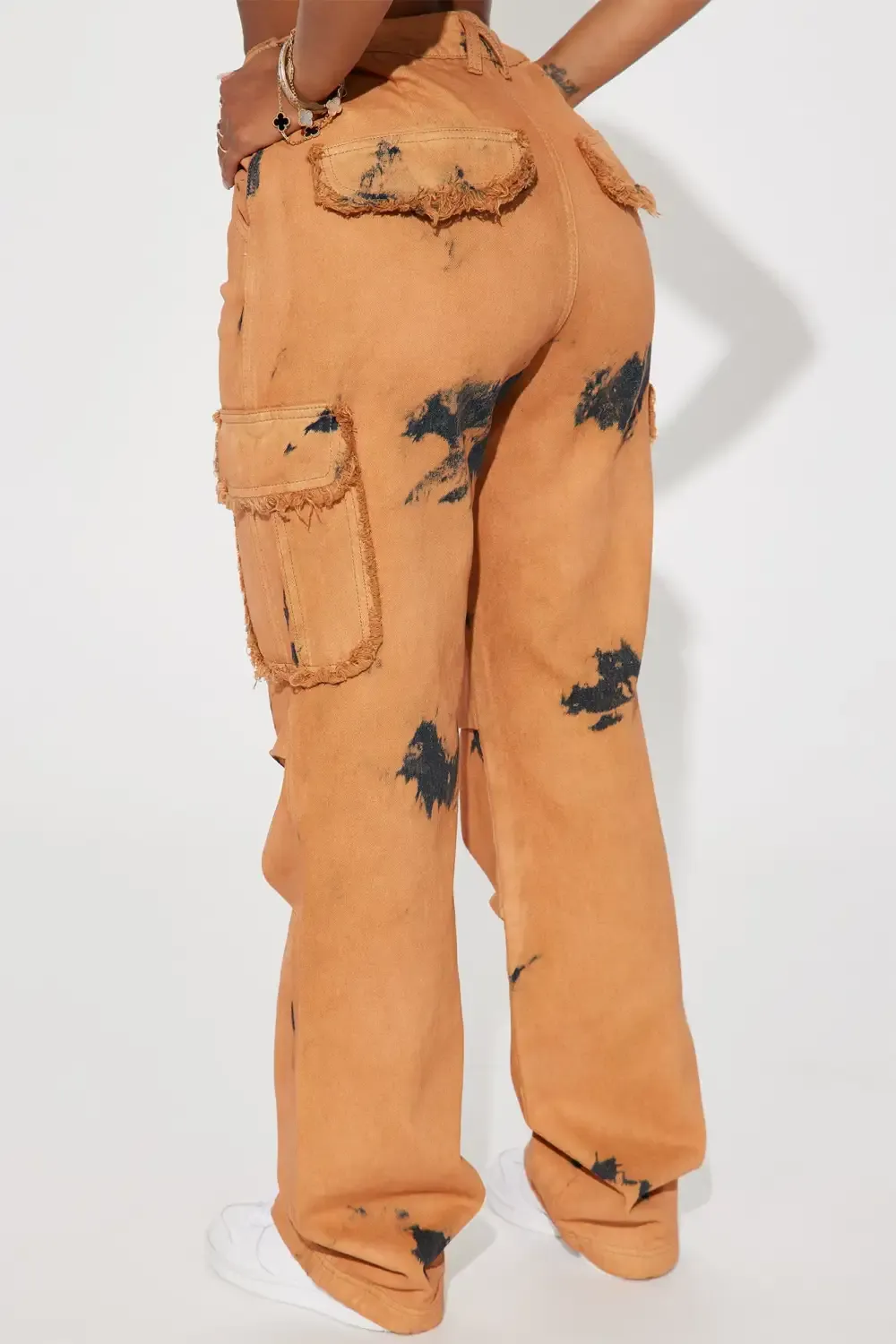 Mix It Up Non Stretch Cargo Jean - Tan