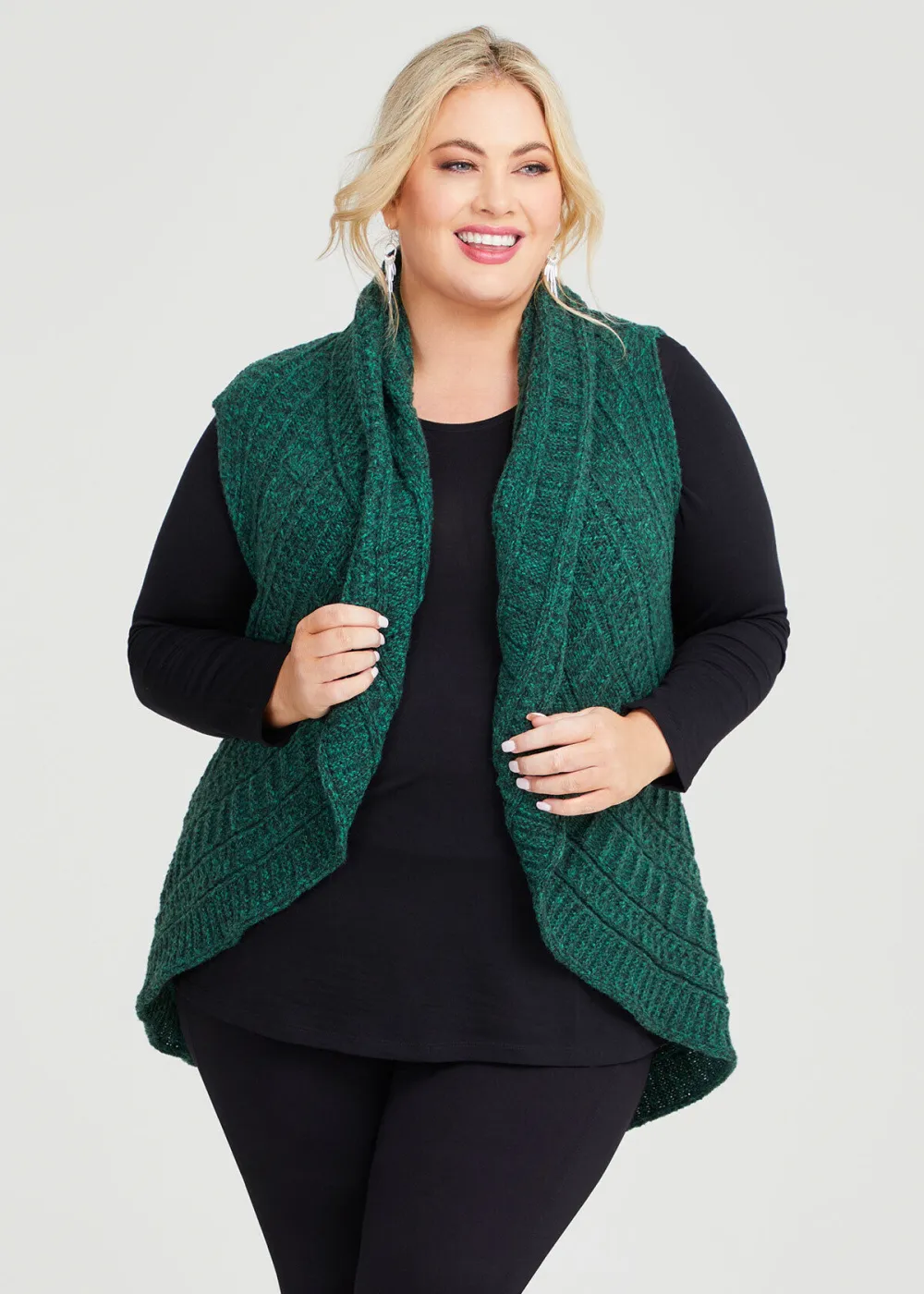 Knitted Cascading Vest