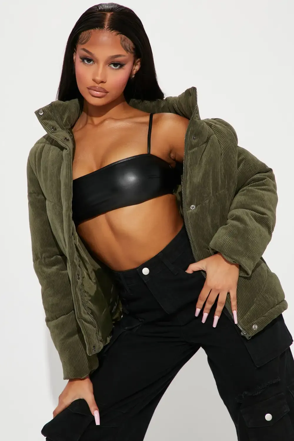 By The Campfire Corduroy Jacket - Olive