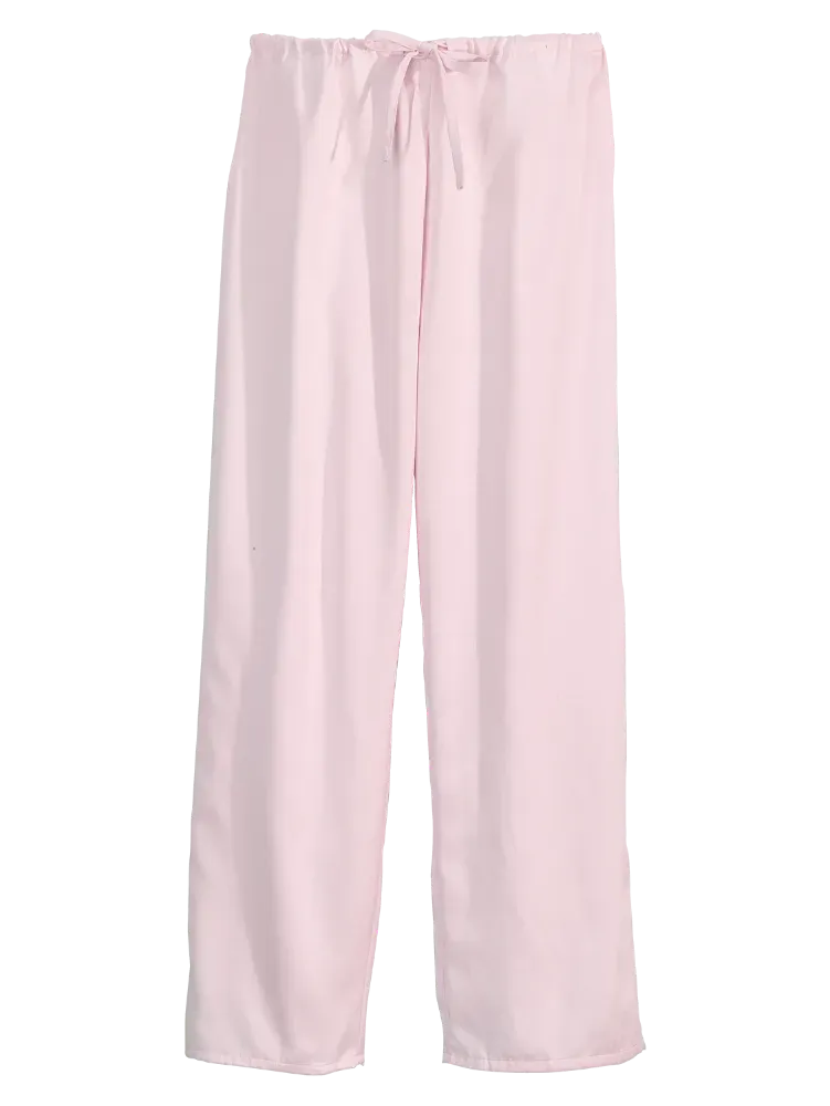Women's Brushed-Back-Satin Embroidered Pajama Set