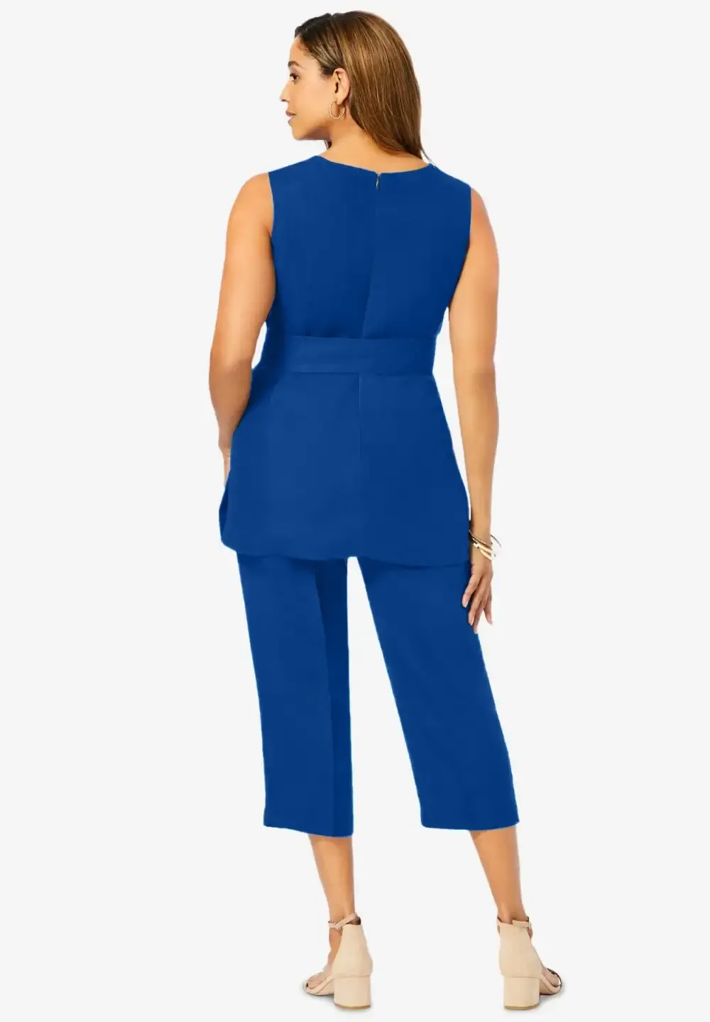 2-Piece Linen Capri Set