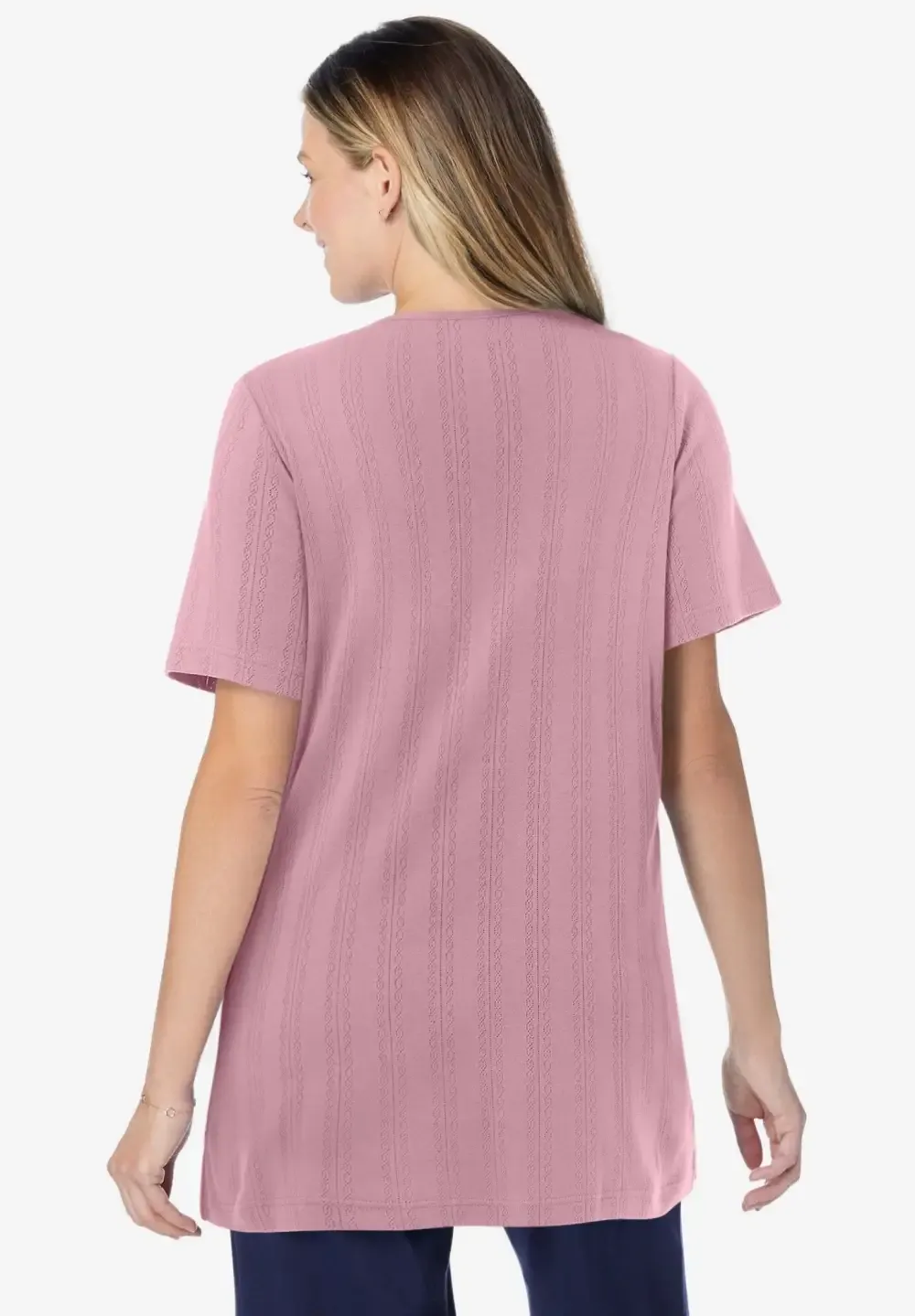 7-Day Embroidered Pointelle Tunic