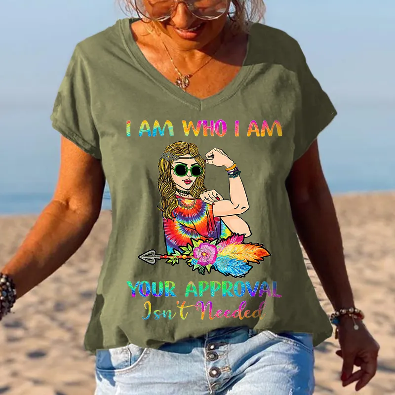 I Am Who I Am Cool Girl Graphic Tees