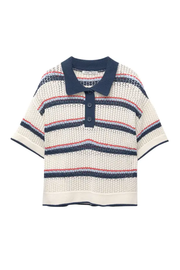 Polo rayas crochet