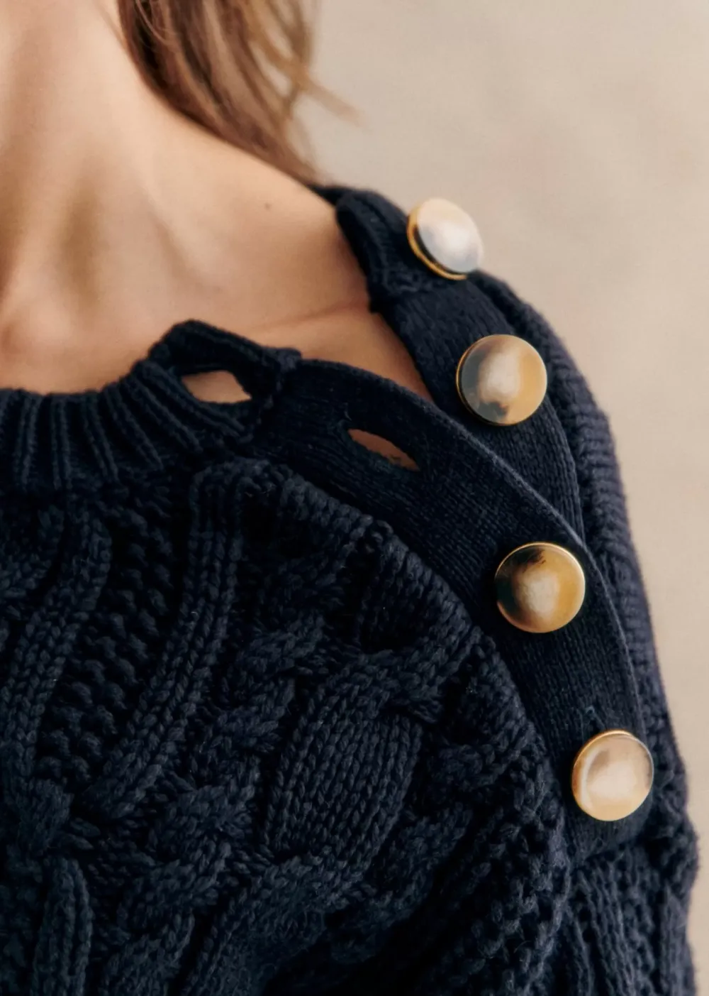 Cable Knit Detail Knitwear